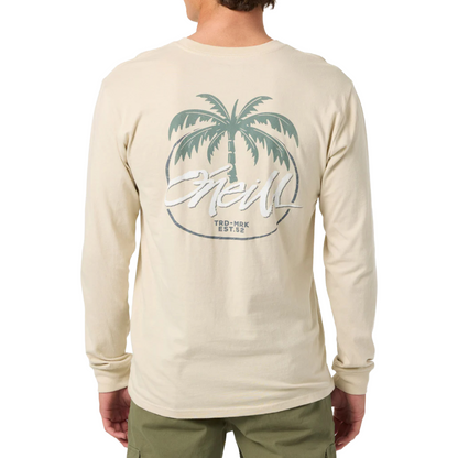 O'Neill Home Grown Long Sleeve Tee in Light Khaki