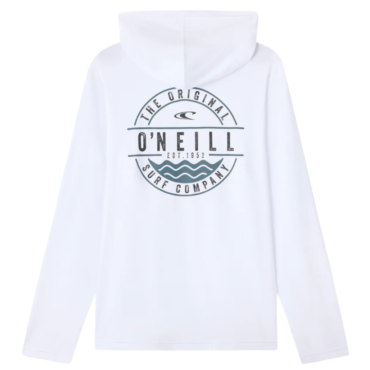 O'Neill Boys TRVLR UPF Hooded Blaze Long Sleeve Pullover in White