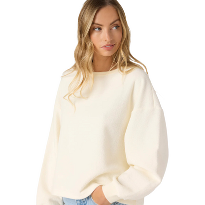 O'Neill Wavelength Crew Neck Fleece in Winter White