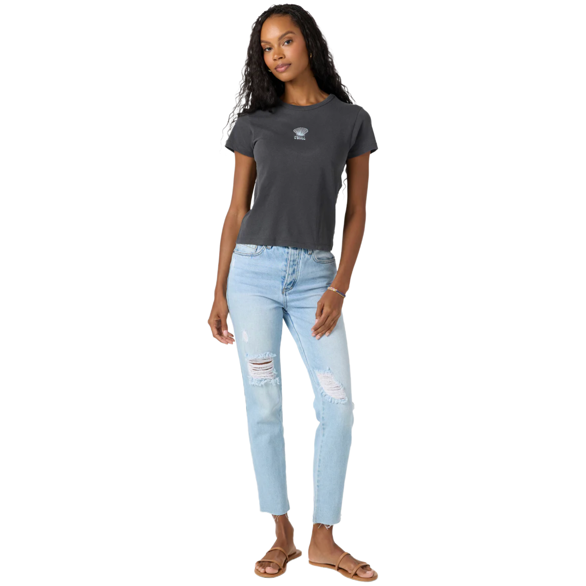 O'Neill Shelly Tee in Washed Black