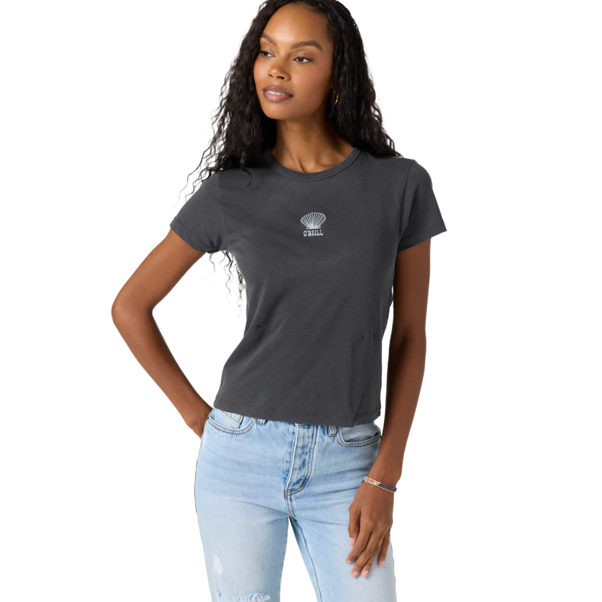 O'Neill Shelly Tee in Washed Black