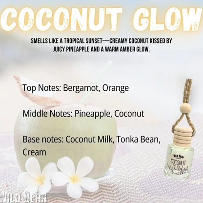 Wild Bear Market Car Freshener - Coconut Glow