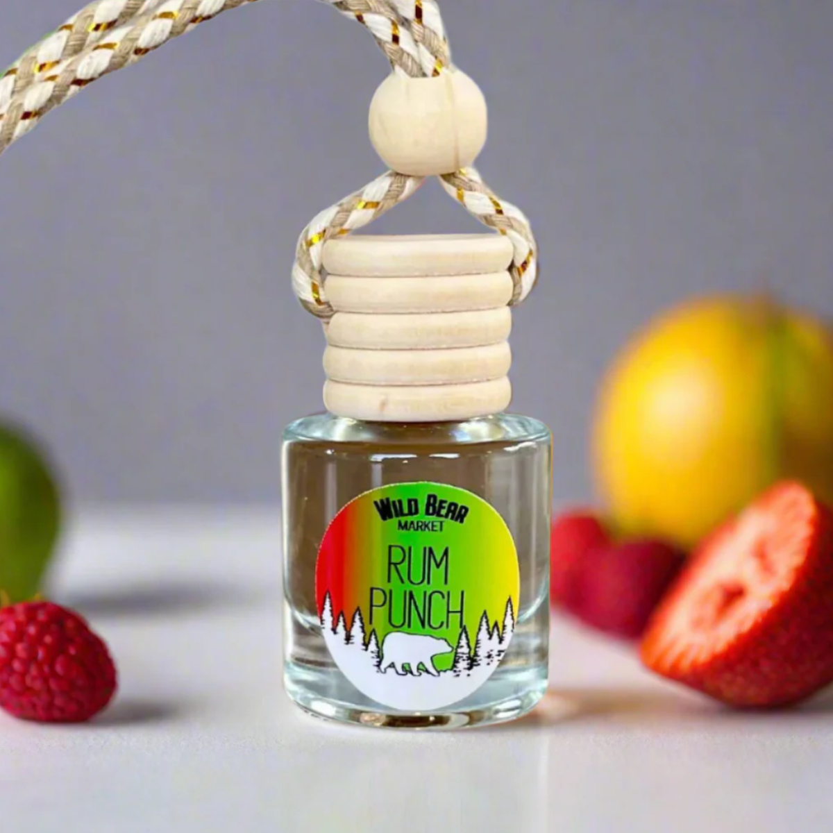Wild Bear Market Car Freshener - Rum Punch