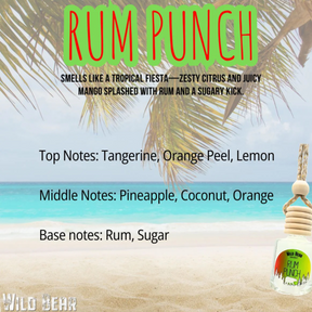 Wild Bear Market Car Freshener - Rum Punch