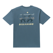Billabong Split The Peak Short Sleeve Tee in Steel Blue