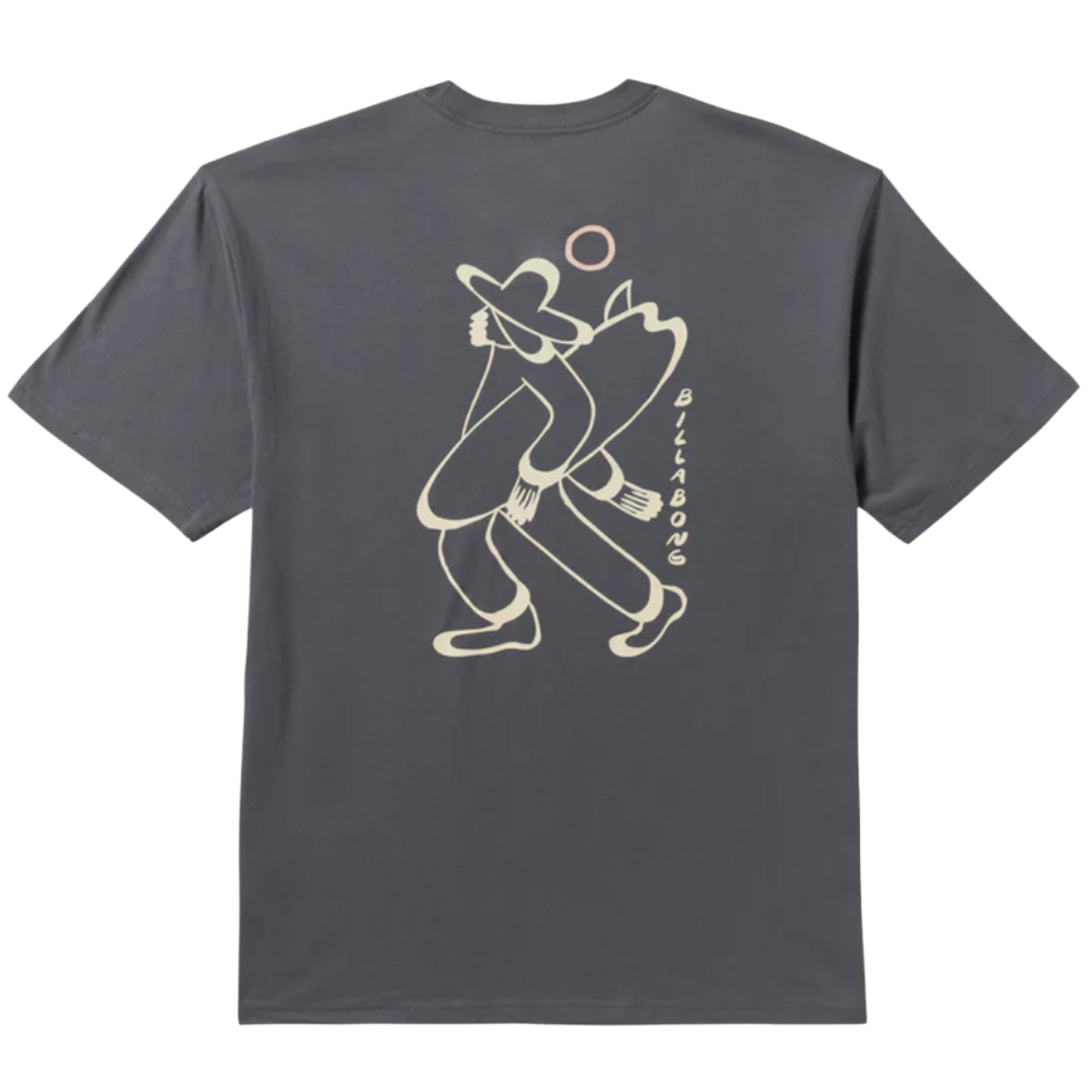 Billabong Up The Beach Short Sleeve Tee in Char