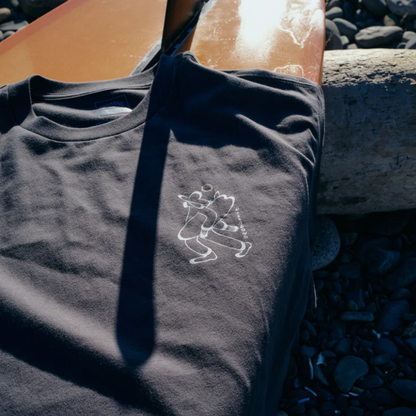 Billabong Up The Beach Short Sleeve Tee in Char