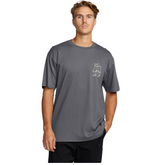 Billabong Up The Beach Short Sleeve Tee in Char