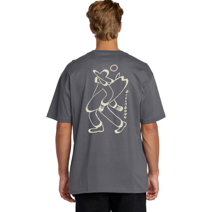 Billabong Up The Beach Short Sleeve Tee in Char