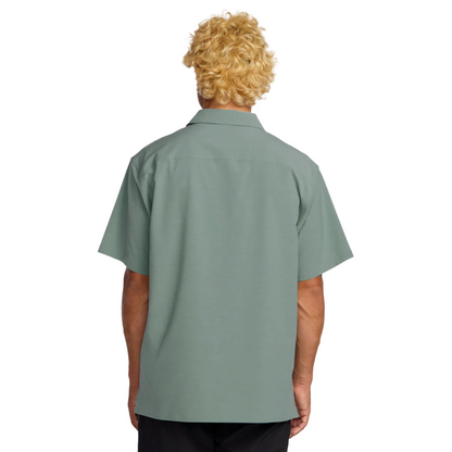 Billabong Surftrek Transit Short Sleeve Shirt in Sea Blue