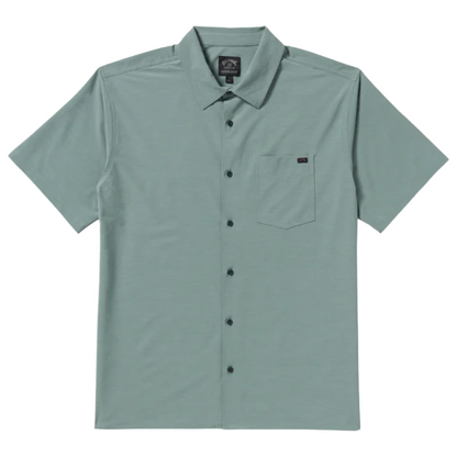 Billabong Surftrek Transit Short Sleeve Shirt in Sea Blue
