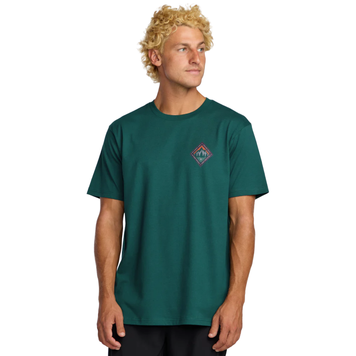 Billabong Rockies A/Div Short Sleeve Tee in Spruce Green