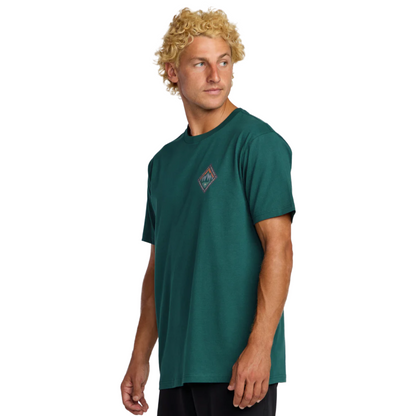 Billabong Rockies A/Div Short Sleeve Tee in Spruce Green