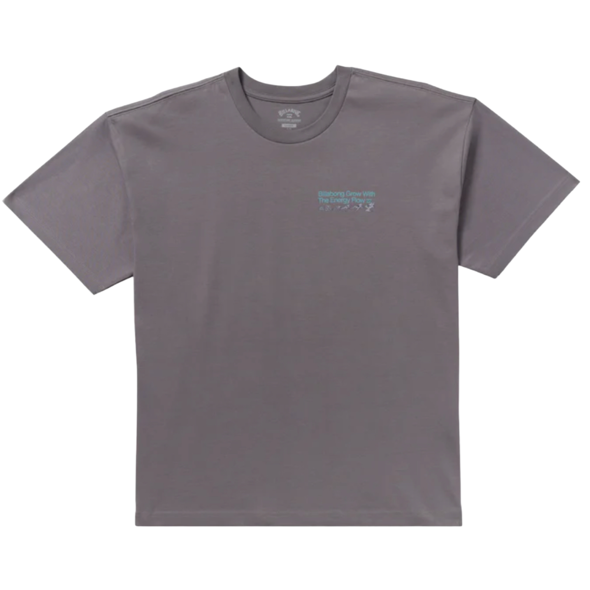 Billabong Grow OG A/Div Short Sleeve Tee in Grey Violet