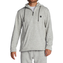 Billabong A/Div Boundary Hooded Half-Zip Pullover in Grey Heather