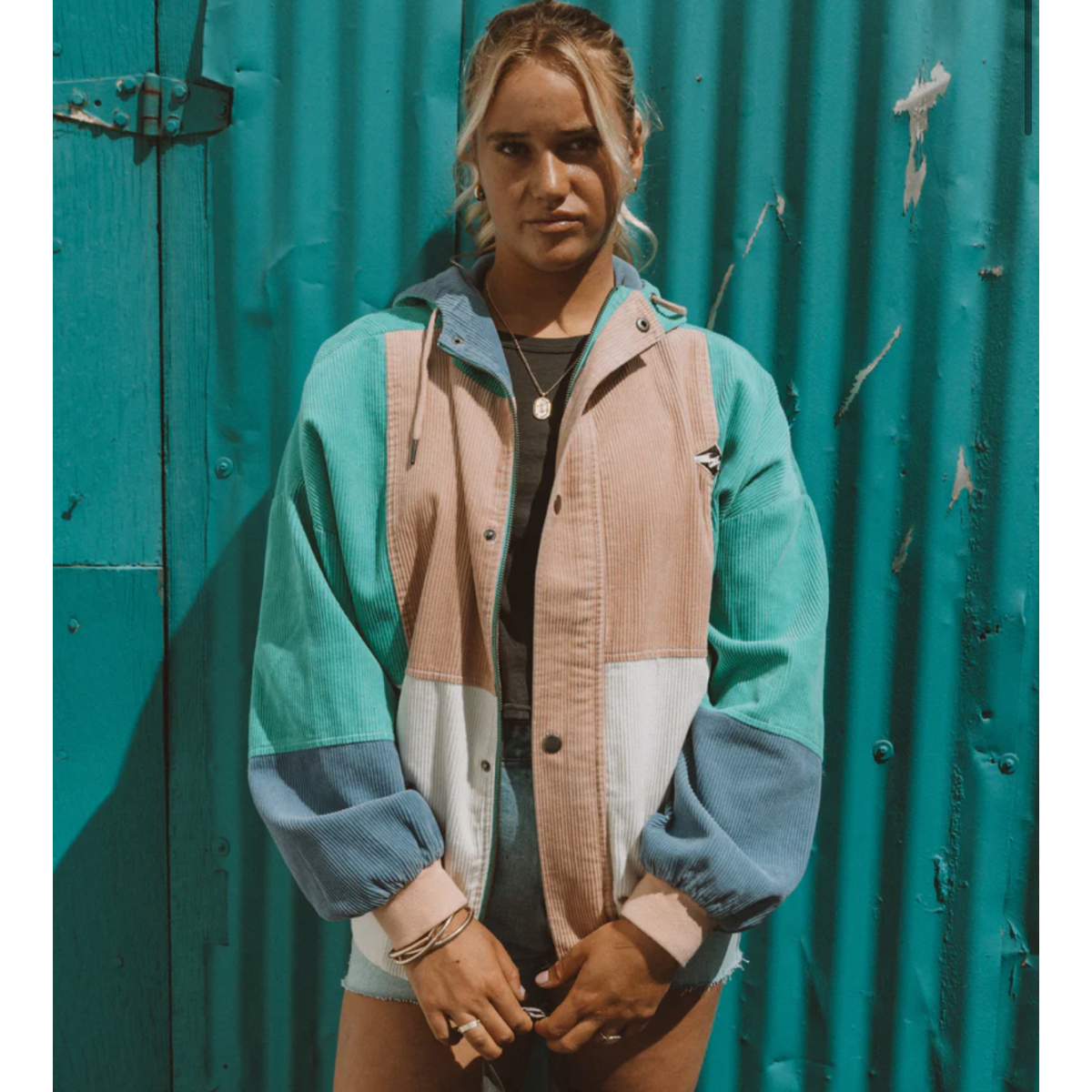 Billabong Set The Tone Jacket in Aqua Haze