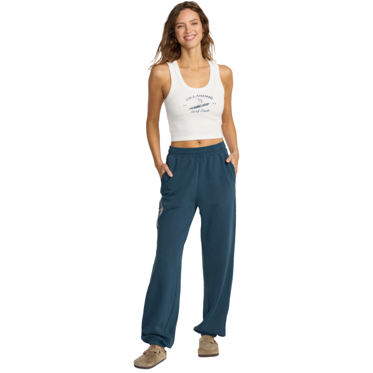 Billabong Best Wishes Fleece Pants in Navy