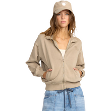 Billabong Sun Lit Full Zip Fleece Jacket in Cobblestone
