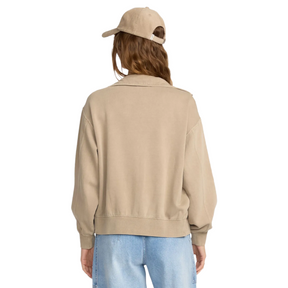 Billabong Sun Lit Full Zip Fleece Jacket in Cobblestone