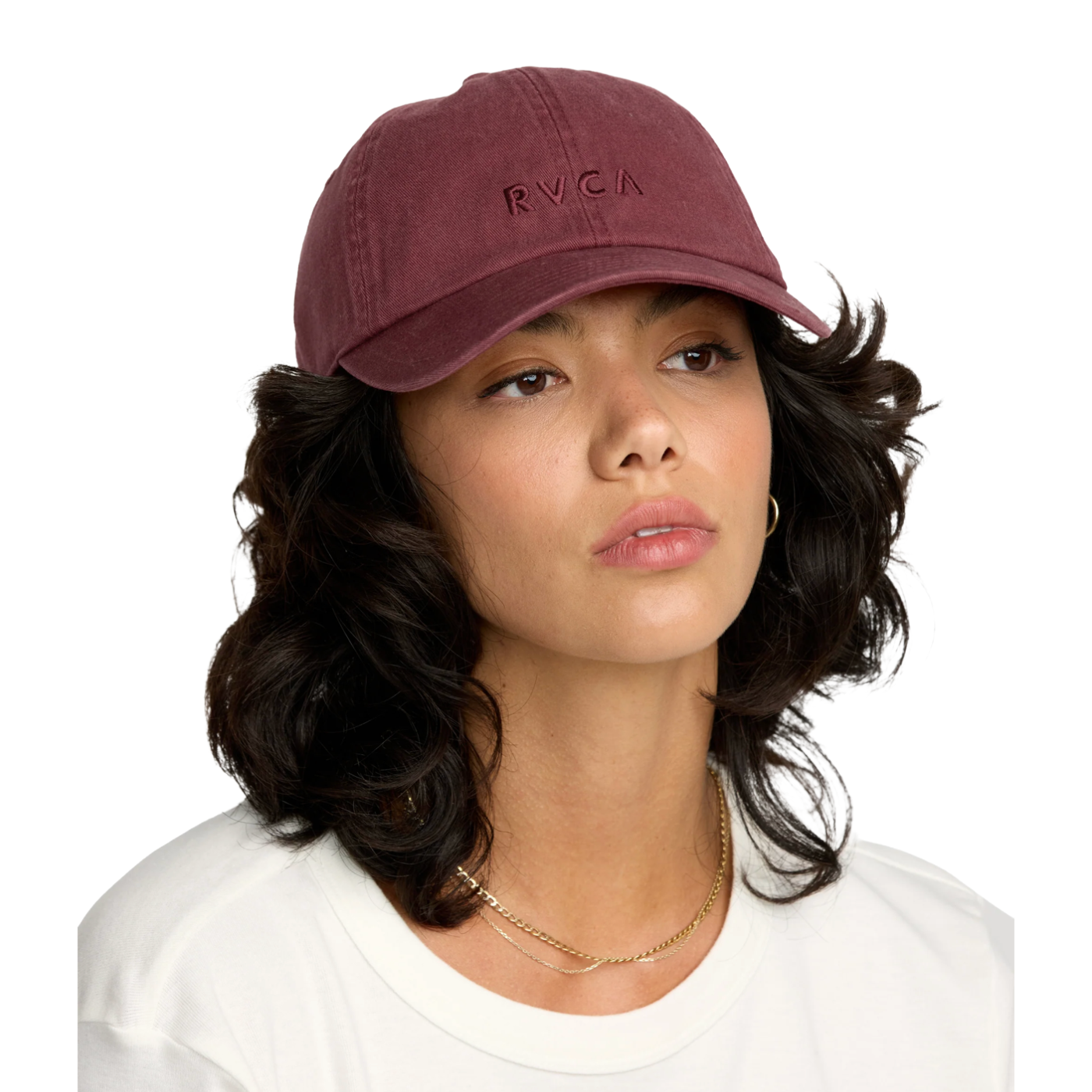 RVCA Forever Dad Hat in Burnt Red