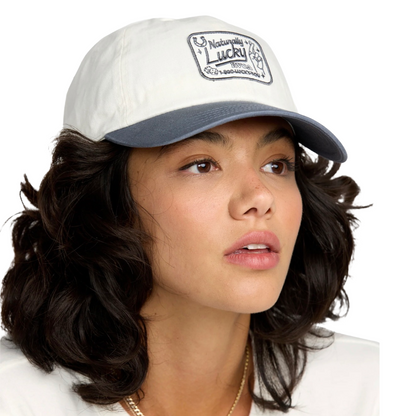 RVCA Naturally Lucky Dad Hat in Stone Blue