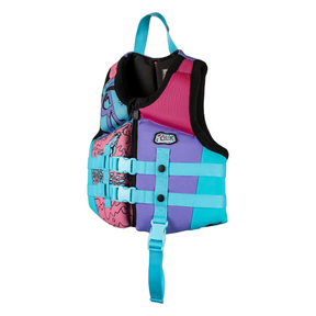 Ronix August Girl's CGA Life Jacket in Pink / Blue