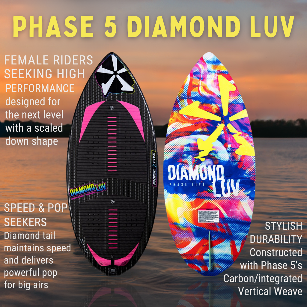 Phase 5 Diamond LUV Wakesurf Board 2025