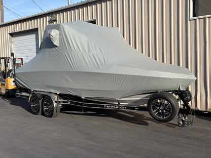 Centurion Enzo SV244 With Aegis Tower and FCT Bimini Double Up Storage Cover
