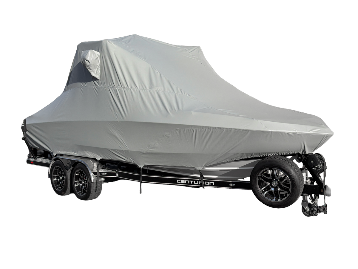 Centurion Enzo SV244 With Aegis Tower and FCT Bimini Double Up Storage Cover
