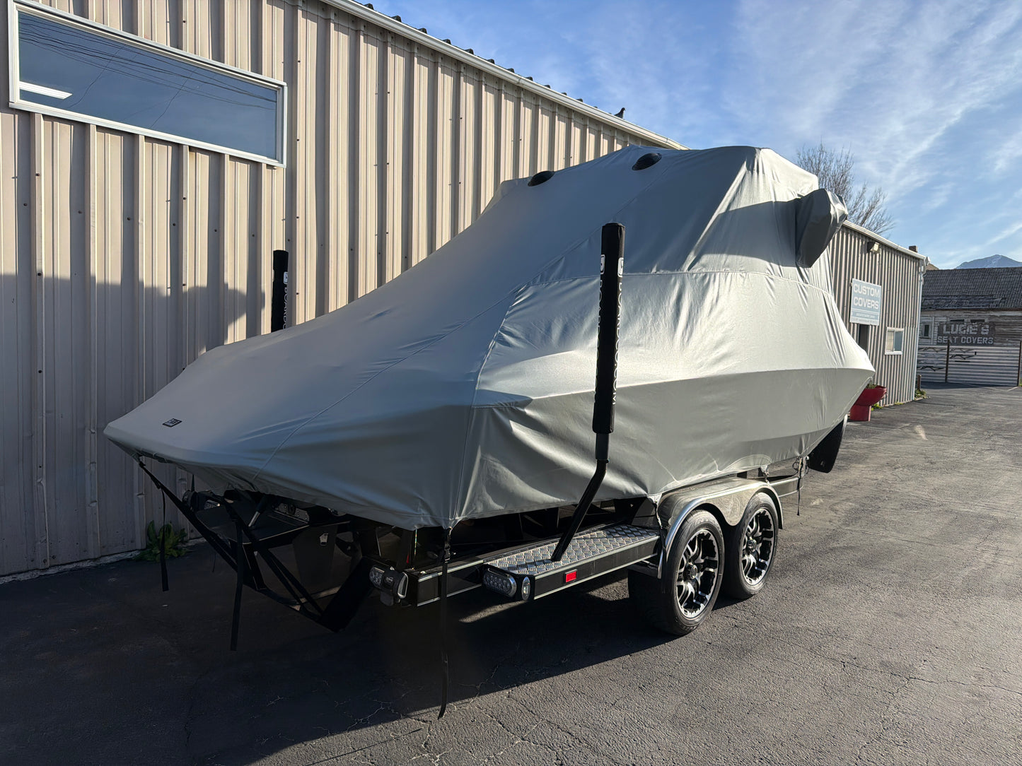 Centurion Enzo SV244 With Aegis Tower and FCT Bimini Double Up Storage Cover