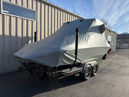Centurion Enzo SV244 With Aegis Tower and FCT Bimini Double Up Storage Cover