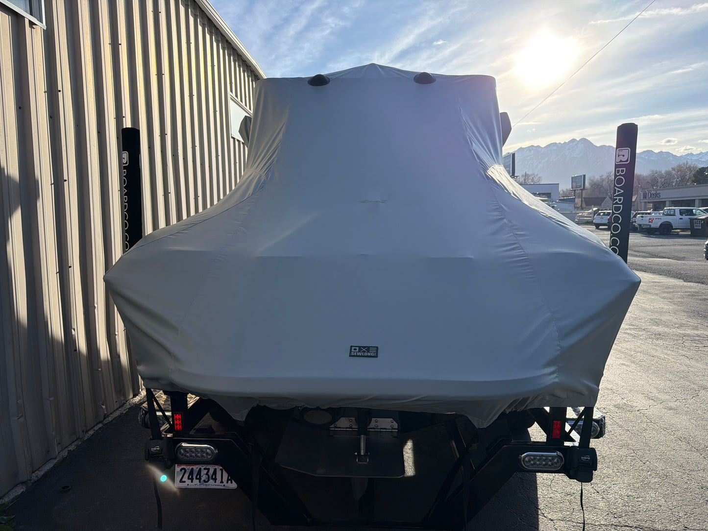 Centurion Enzo SV244 With Aegis Tower and FCT Bimini Double Up Storage Cover