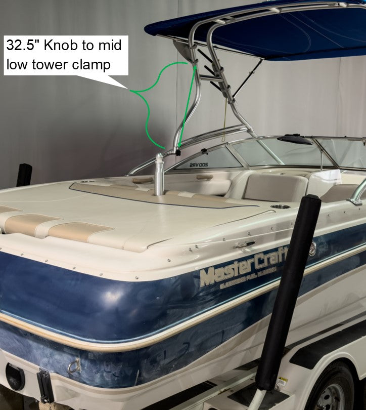 Mastercraft Maristar 200 with ZetoFlex Gen 1.9 narrow tower Folding Canopy Top