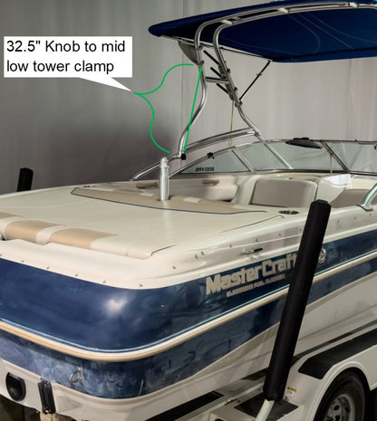 Mastercraft Maristar 200 with ZetoFlex Gen 1.9 narrow tower Folding Canopy Top