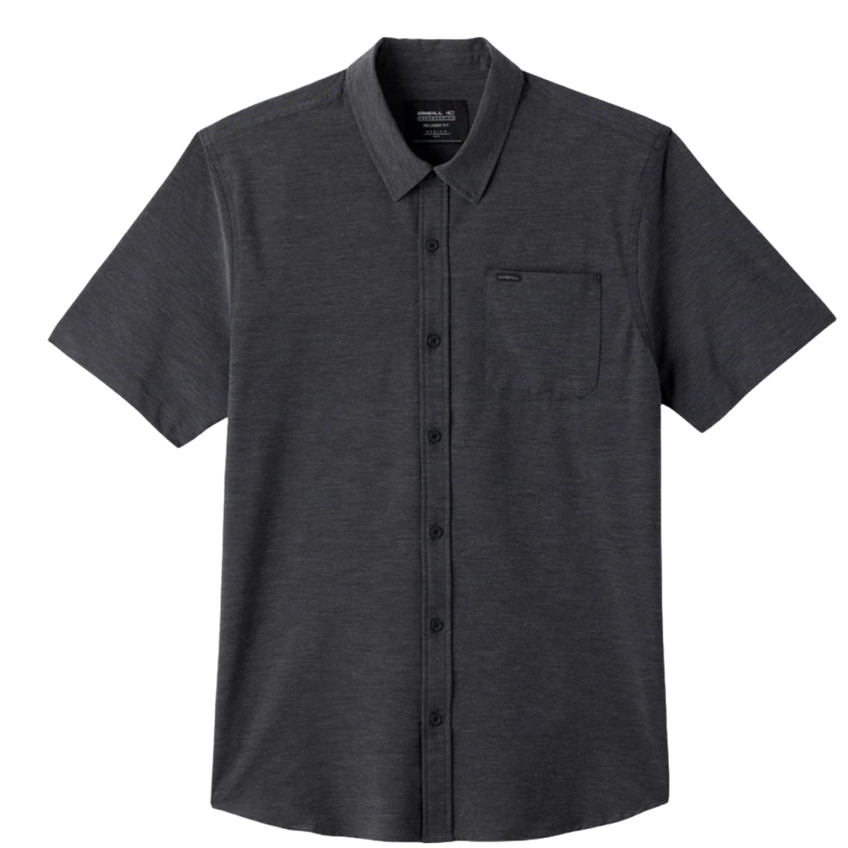 O'Neill TRVLR UPF Traverse Relaxed Fit Shirt in Black