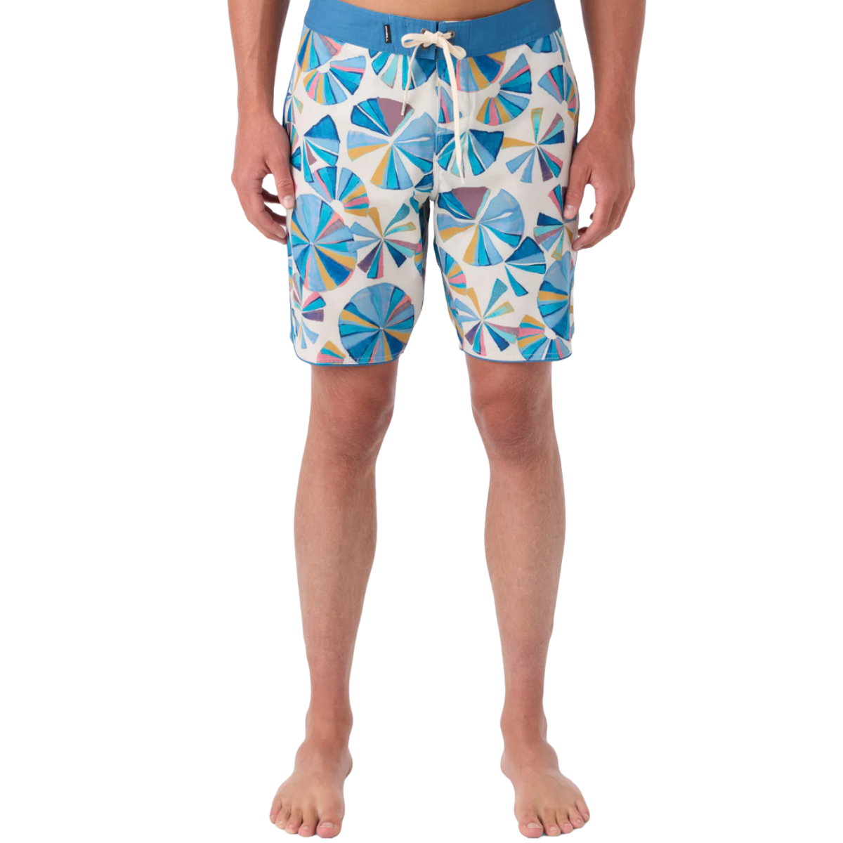 O'Neill Hyperfreak Mysto Scallop 19" Boardshort in Cream