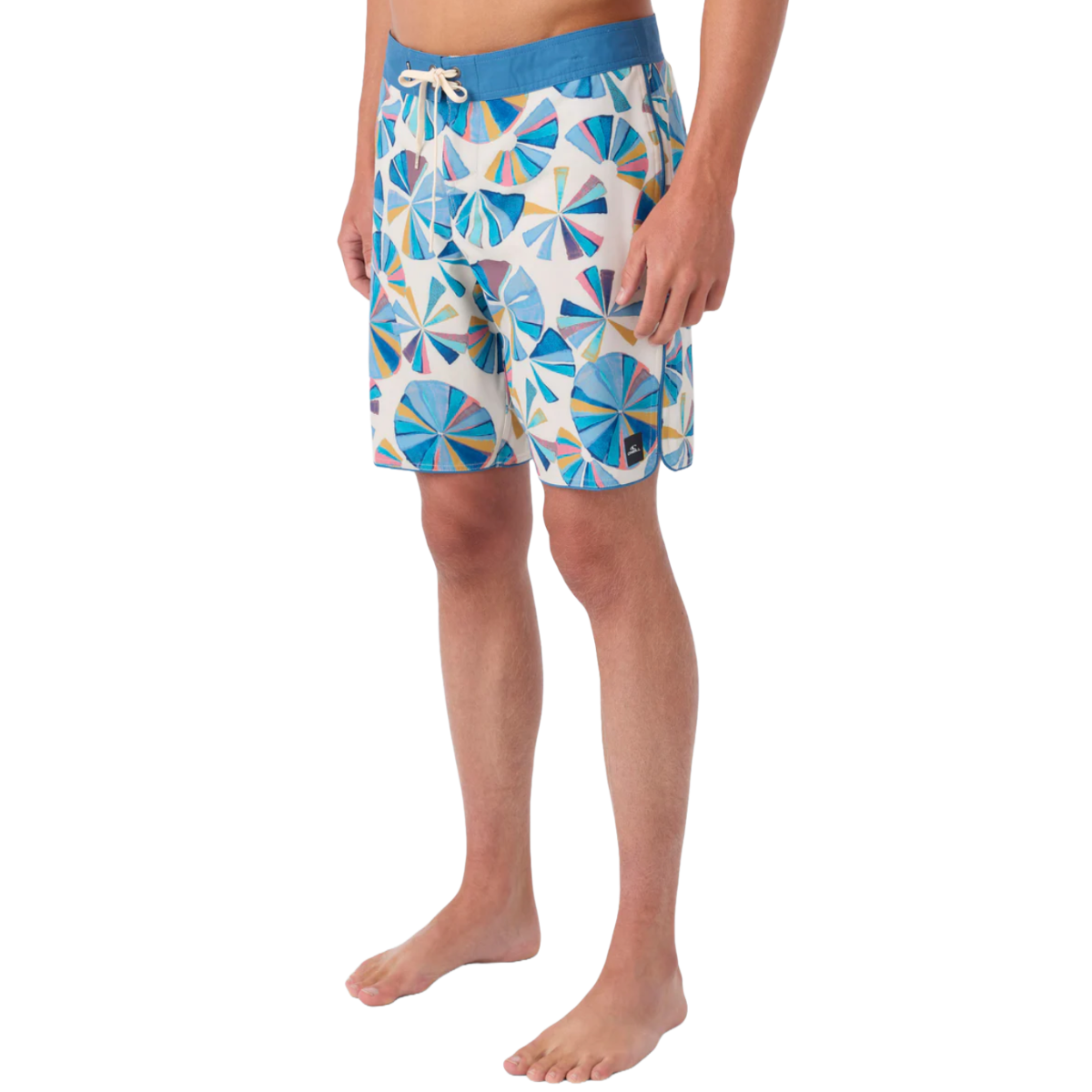 O'Neill Hyperfreak Mysto Scallop 19" Boardshort in Cream