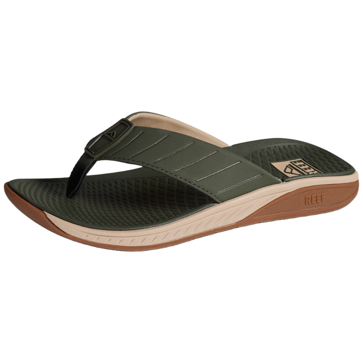 Reef The Deckhand Men's Sandal in Olive/Gum