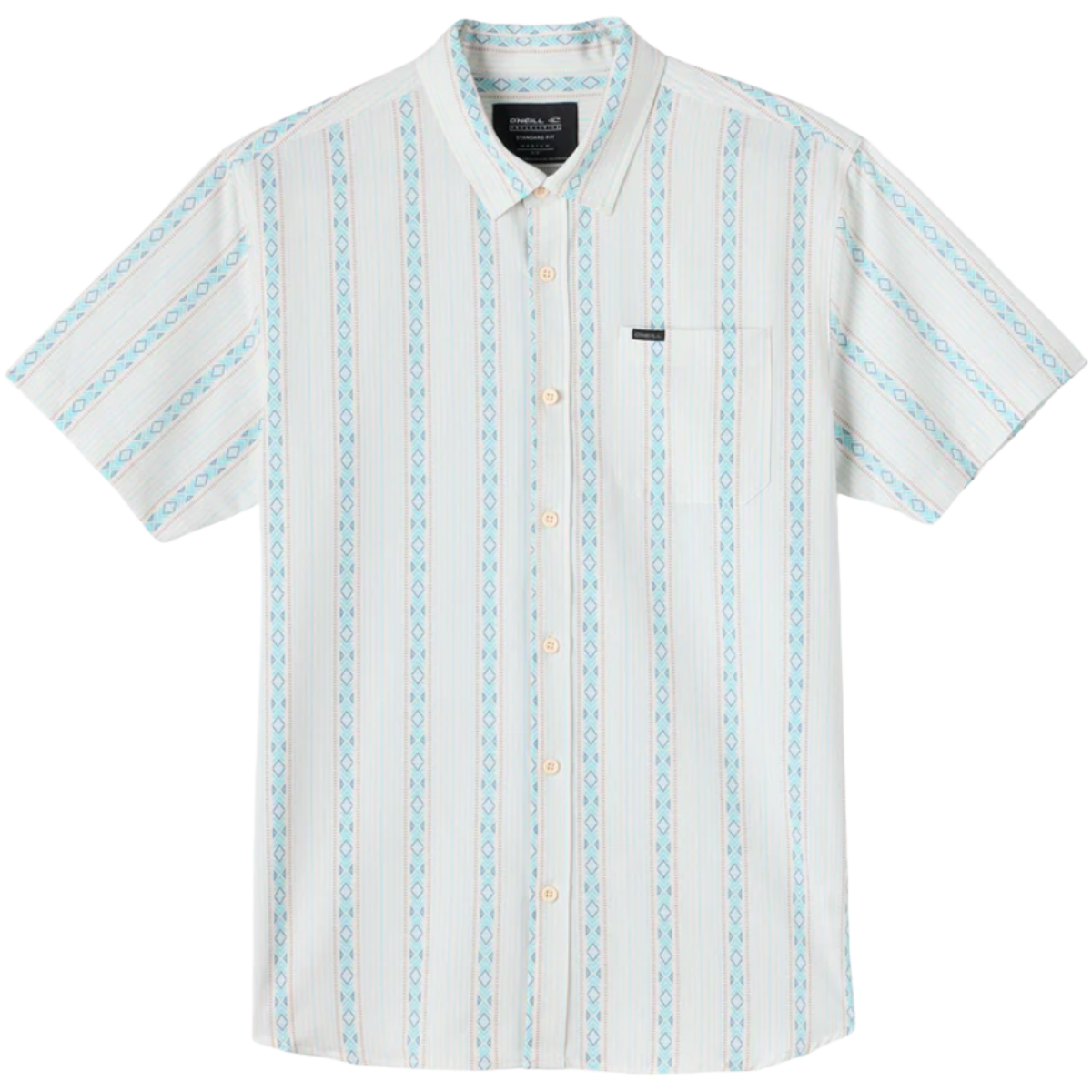O'Neill TRVLR UPF Traverse Standard Shirt in Cream