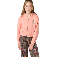 O'Neill Girls Darcie Zip Fleece in Coral Haze