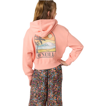 O'Neill Girls Darcie Zip Fleece in Coral Haze