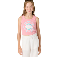 O'Neill Girls Seashell Shore Tank in Peony