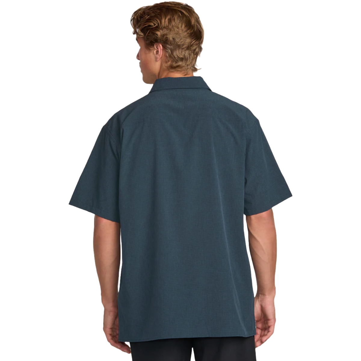 Billabong Surftrek Perf Short Sleeve Woven Shirt in Navy