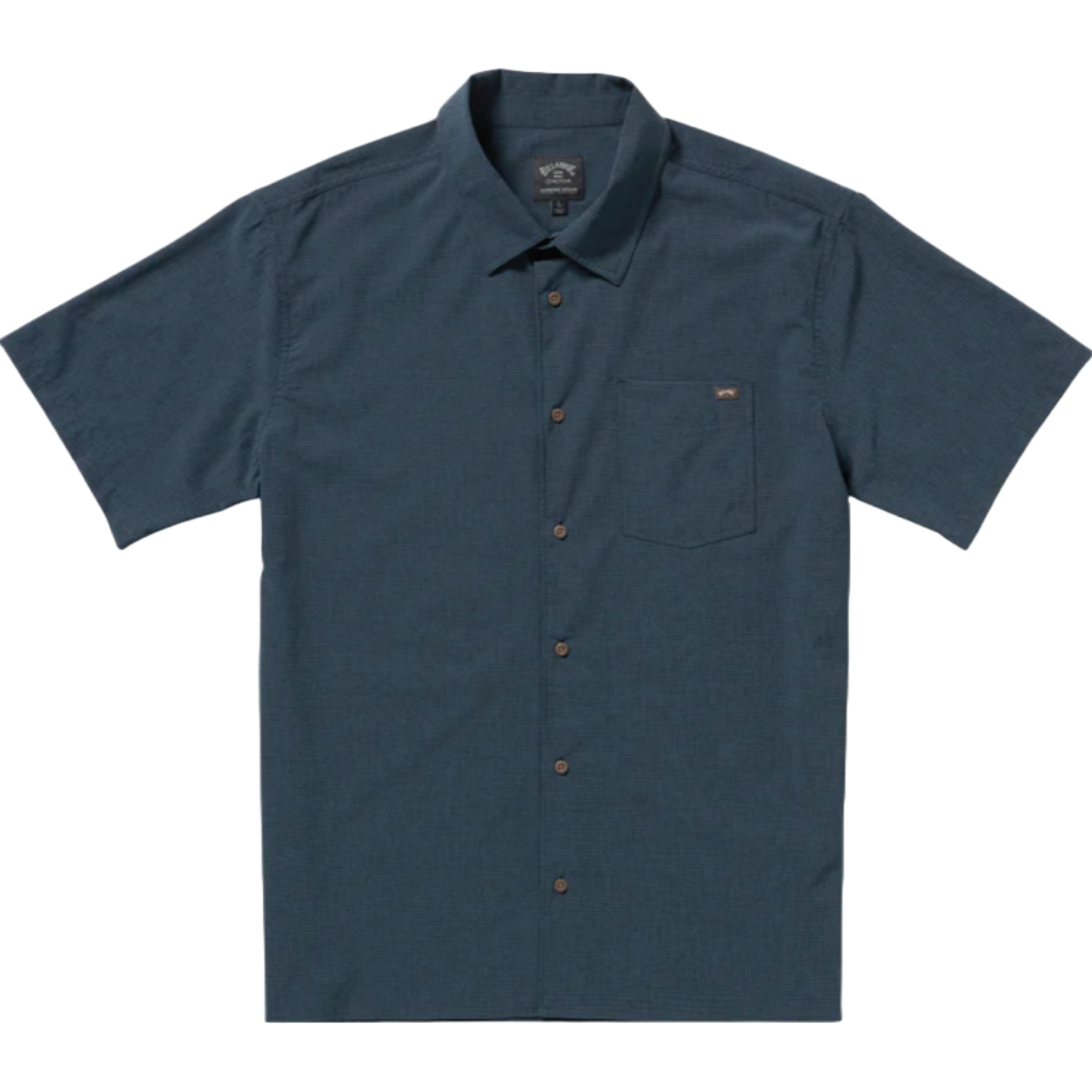 Billabong Surftrek Perf Short Sleeve Woven Shirt in Navy