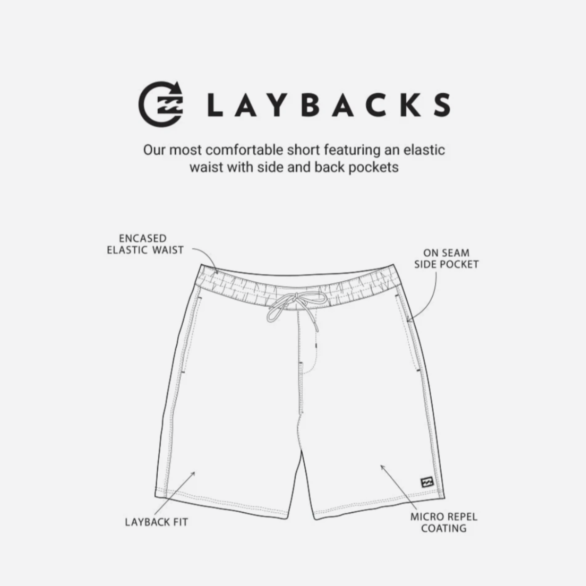 Billabong Good Times Layback Boardshorts in Lemon