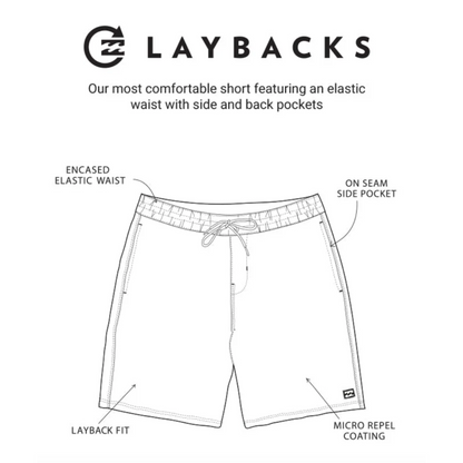 Billabong Every Other Day Layback Boardshorts in Marine