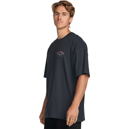 Billabong Raging Bull Regular Tee in Washed Black