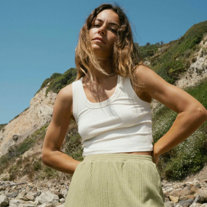 Billabong Rerun Knit Tank in Whitecap