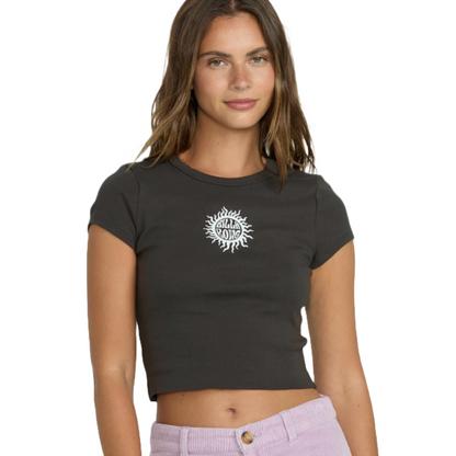 Billabong Bring The Sun Tee in Off Black