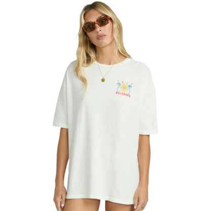 Billabong Hot Haze Tee in Salt Crystal